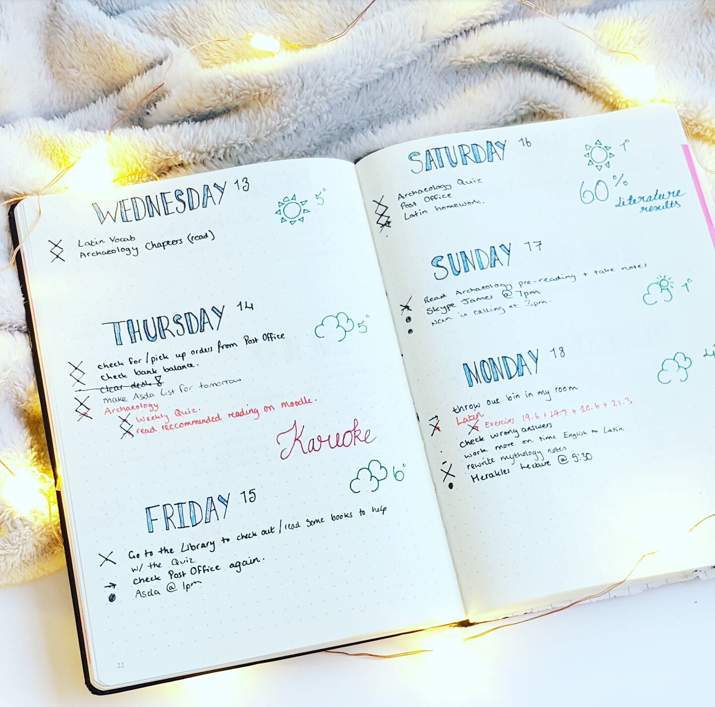 Cute Bullet Journal and Edits